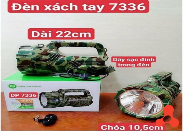 ĐÈN PIN XÁCH TAY RẰN RI DP 7336