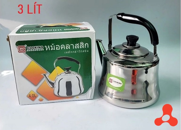 ẤM ĐUN NƯỚC INOX 304 THÁI LAN 3L (T20)