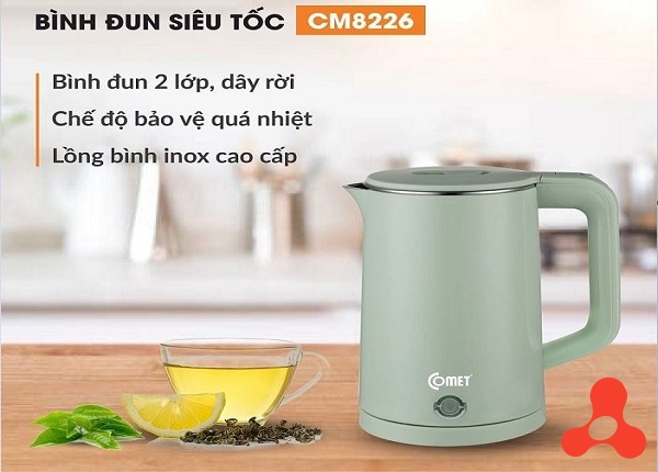 ẤM SIÊU TỐC 1,8L COMET CM8226