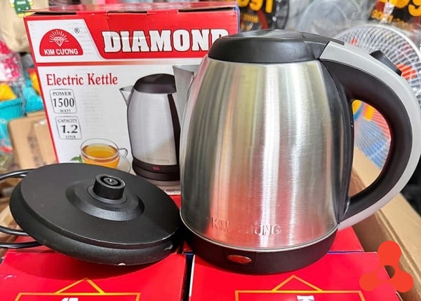 ẤM SIÊU TỐC INOX 1,2L KIM CƯƠNG KC KCAI1200 (T12)