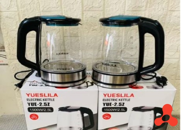 ẤM SIÊU TỐC THUỶ TINH 2,5L YUESLILA YUE-2,5Z