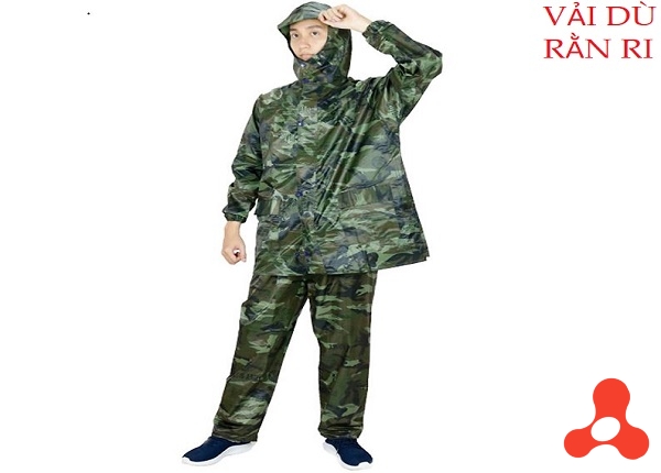 ÁO MƯA BỘ VẢI DÙ RẰN RI CAO CẤP