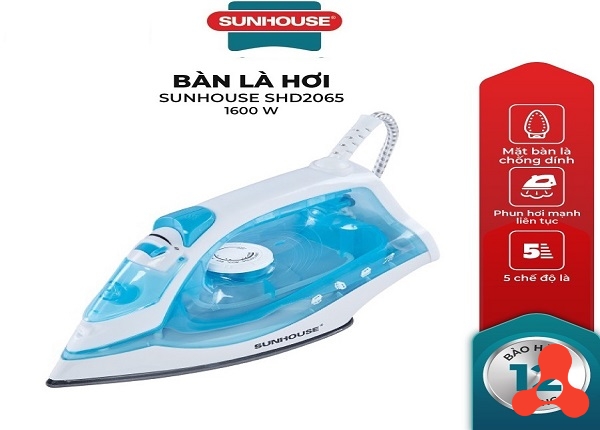 BÀN ỦI HƠI NƯỚC SUNHOUSE SHD2065