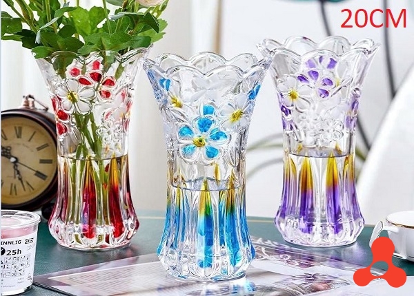 BÌNH CẮM HOA MÀU NHIỀU KIỂU 20CM