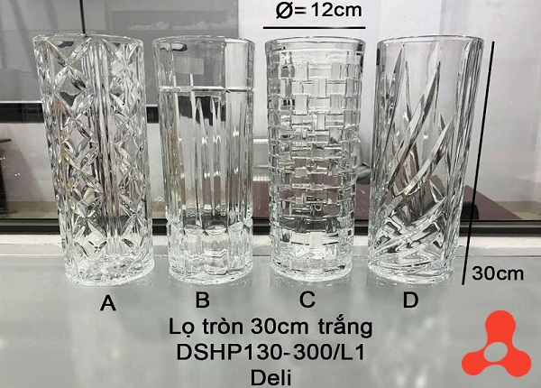 BÌNH CẮM HOA TRÒN 30CM DSHP130- 300L1