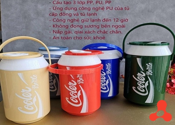 BÌNH ĐÁ BEER GIỮ NHIỆT 1500ML NHIỀU MÀU