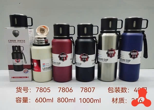 BÌNH GIỮ NHIỆT 1000ML INOX 316 MÃ 7807