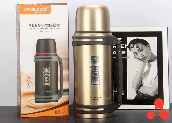 BÌNH GIỮ NHIỆT 1400ML INOX 304 KD 968