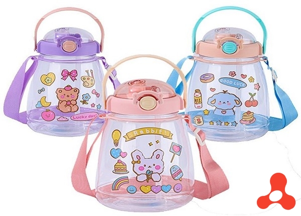 BÌNH NƯỚC HỌC SINH 900ML TẶNG STICKER DÁN