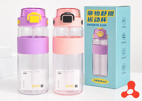 BÌNH NƯỚC HỌC SINH DIVI NẮP BẬT 1000ML (T60)