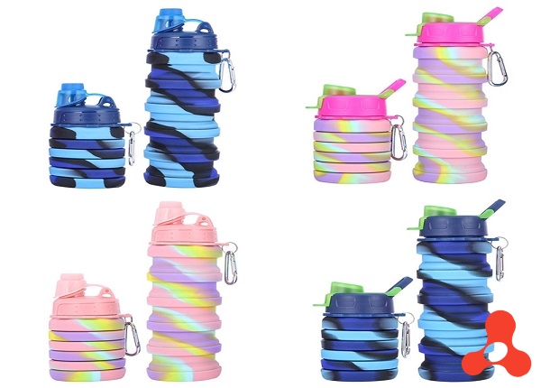 BÌNH NƯỚC SILICON 500ML GẤP GỌN TIỆN DỤNG