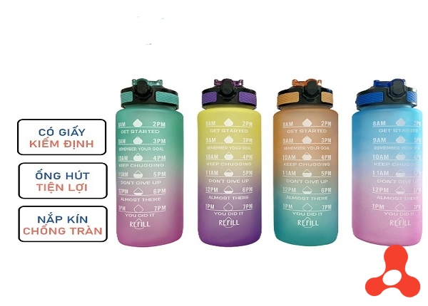 BÌNH NƯỚC THỂ THAO 1 LÍT CHỊA VẠCH
