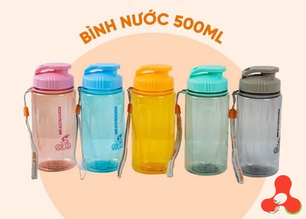 BÌNH NƯỚC THỂ THAO NẮP BẬT 500ML VĨ HƯNG