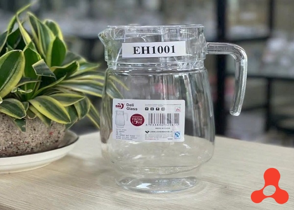 BÌNH NƯỚC THỦY TINH DELI 1,6L EH1001