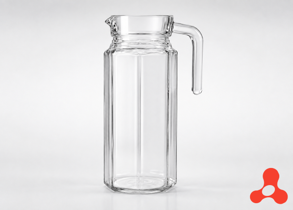 BÌNH NƯỚC THUỶ TINH LỤC GIÁC 1,1 Lít EH1003-2 (T12)