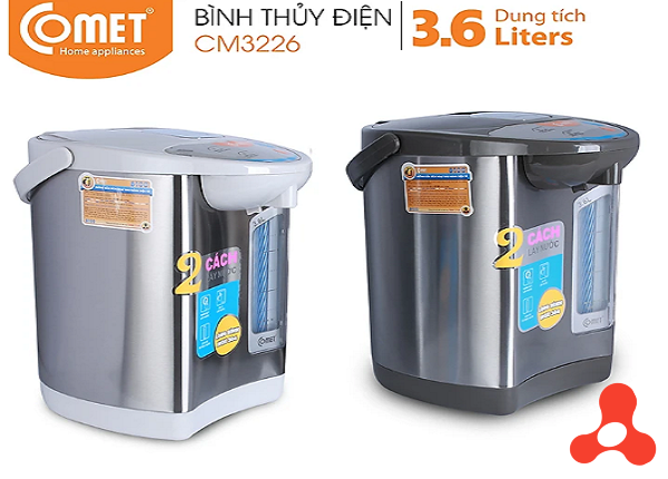BÌNH THUỶ ĐIỆN INOX 3,6L COMET CM3226 (T6)