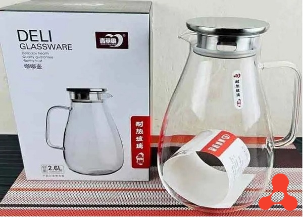 BÌNH THỦY TINH 2,6L DELI GPH32 CAO CẤP