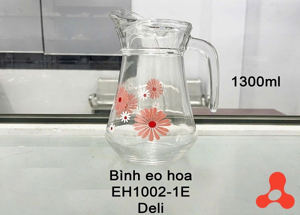 BÌNH THỦY TINH DELI HỌA TIẾT 1,3L EH1002- 1E