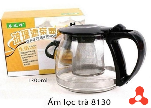 BÌNH THỦY TINH PHA TRÀ 1300ML CÓ LỖI LỌC 8130