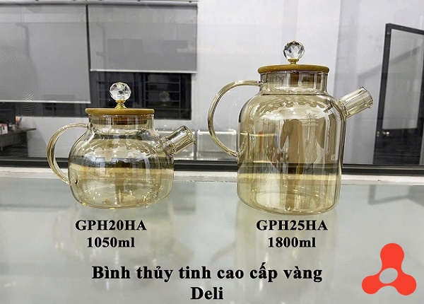 BÌNH THỦY TINH VÀNG CAO CẤP DELI 1,8L GPH25HA