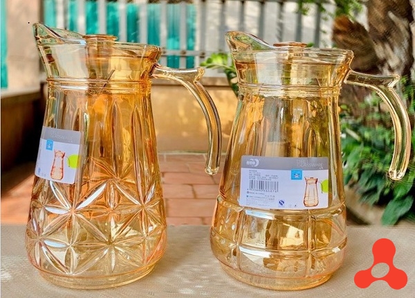 BÌNH THỦY TINH VÀNG DELI SANG TRỌNG YZH- 35