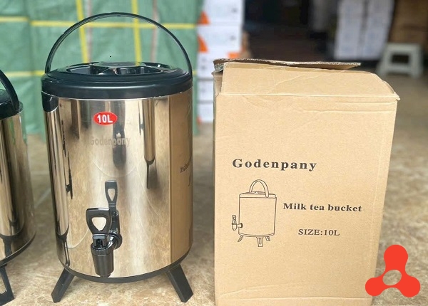 BÌNH TRÀ SỮA GIỮ NHIỆT 10L INOX CAO CẤP