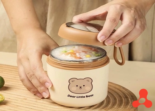 BÌNH Ủ CHÁO INOX PANDA 530ML CAO CẤP