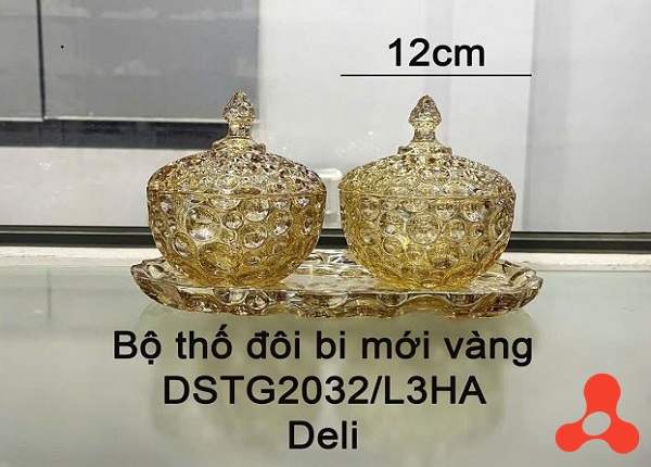 BỘ 2 HỦ MỨT TẾT BI ĐÔI VÀNG KÈM KHAY DSTG2032-L3HA (T8)