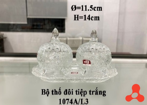 BỘ 2 HỦ MỨT TẾT KÈM KHAY DELI 1074AL3