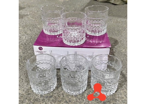 BỘ 6 LY THUỶ TINH 210ML LIRMARTUR K7408 (T12)