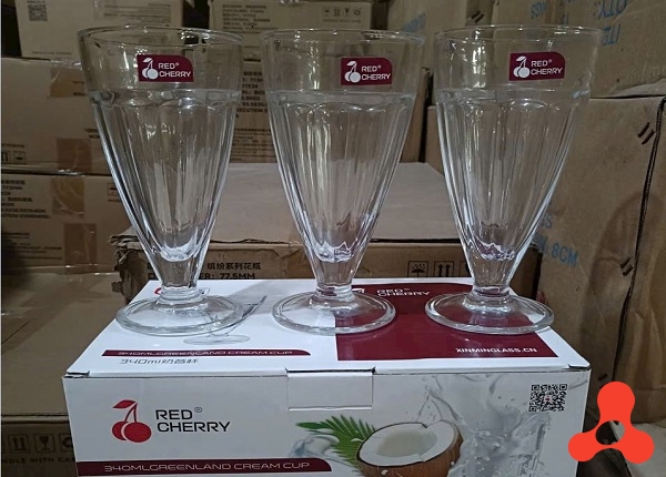 BỘ 6 LY THUỶ TINH 340ML RED CHERRY (THÙNG 8 BỘ)