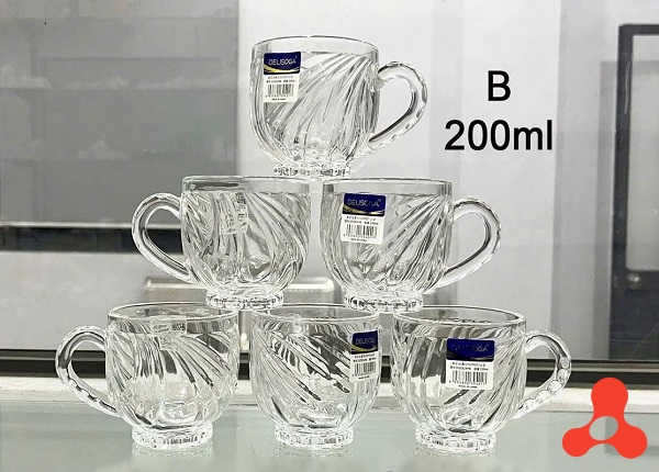 BỘ 6 LY THỦY TINH B200ML CAO CẤP DSZB249