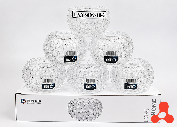 BỘ 6 LY THUỶ TINH BI TRÒN LXY8009-10-2 (T6)
