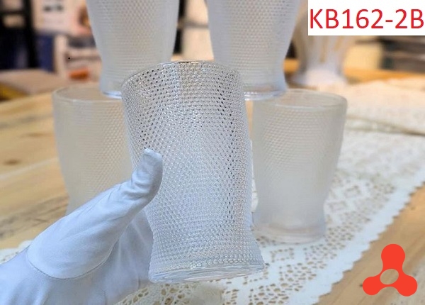 BỘ 6 LY THỦY TINH CHẤM BI DELI KB162 2B