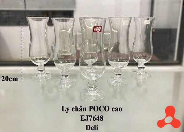 BỘ 6 LY THUỶ TINH CHÂN LÙN 450ML EJ7648 (T8)