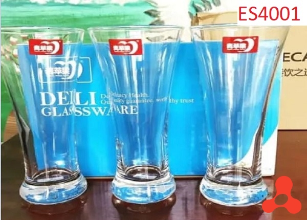 BỘ 6 LY THỦY TINH DELI 350ML ES4001