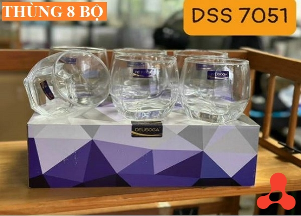 BỘ 6 LY THỦY TINH DELI CAO CẤP DSS7051