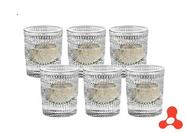 BỘ 6 LY THỦY TINH ĐỒNG TIỀN 300ML