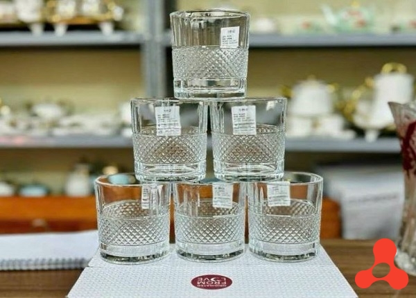 BỘ 6 LY THUỶ TINH KIM CƯƠNG 340ML KB103 (T8)