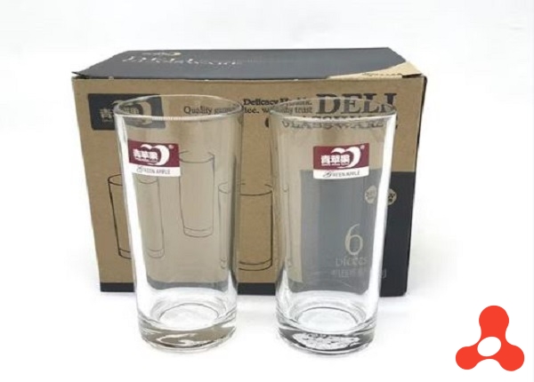 BỘ 6 LY THỦY TINH ỐNG TRƠN CAO 275ML DELI 60164 (T8)