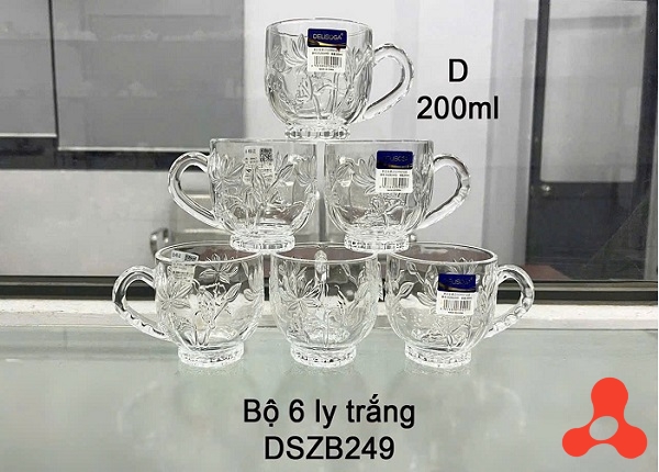 BỘ 6 LY THỦY TINH QUÀ TẶNG 200ML DSZB249 (T12)