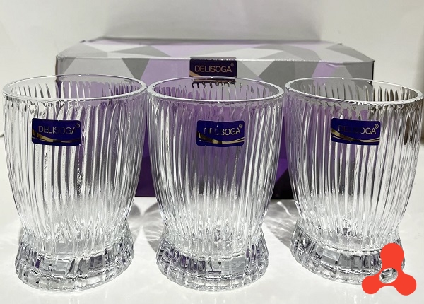 BỘ 6 LY THỦY TINH SỌC 280ML DSKB162-1A (T8)