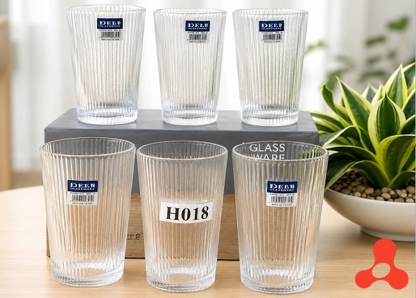 BỘ 6 LY THUỶ TINH SỌC CAO CẤP H018 (T8)
