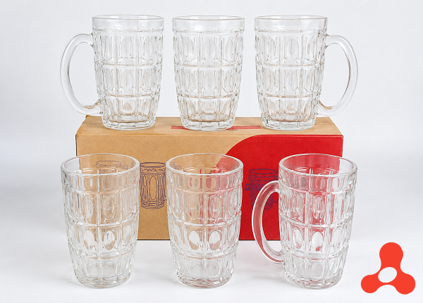 BỘ 6 LY THUỶ TINH UỐNG BIA 380ML PP-316 (T12)