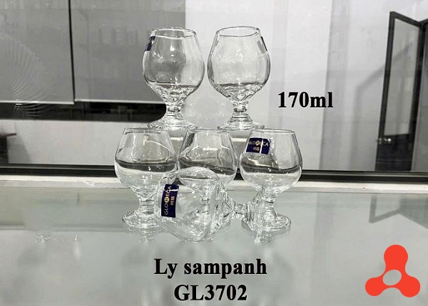 BỘ 6 LY THUỶ TINH UỐNG RƯỢU VANG 170ML GL3702 (T12)