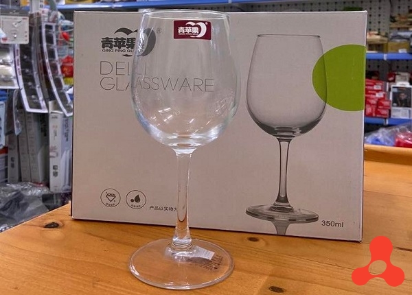 BỘ 6 LY THUỶ TINH UỐNG RƯỢU VANG 350ML EJ5201 (T8)