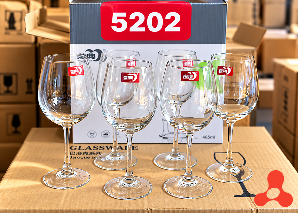BỘ 6 LY THUỶ TINH UỐNG RƯỢU VANG 465ml EJ5202 (T8)