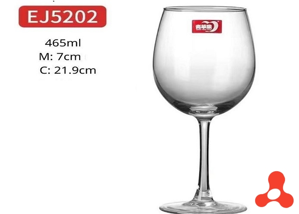 BỘ 6 LY THUỶ TINH UỐNG RƯỢU VANG 465ML EJ5202 (T8)