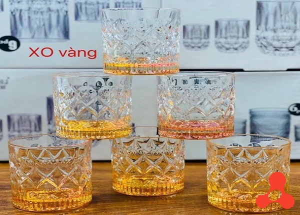 BỘ 6 LY THỦY TINH VÀNG 310ML LXZS3006