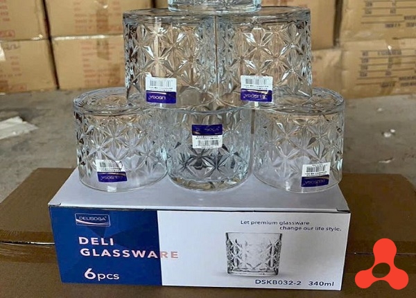 BỘ 6 LY THUỶ TINH WHISKY 340ML DSKB032-2 (T8)